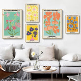 Blumenmarkt-Galerie-Wand-Leinwandposter